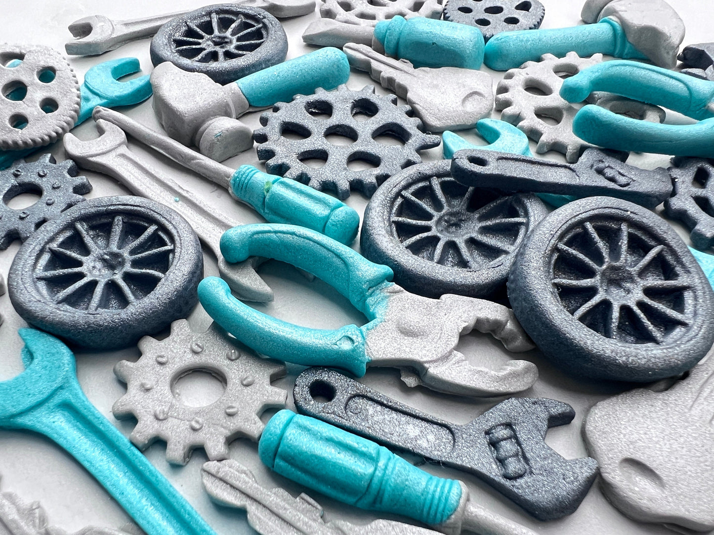 24 pc Mechanic Tools Fondant Cake Topper