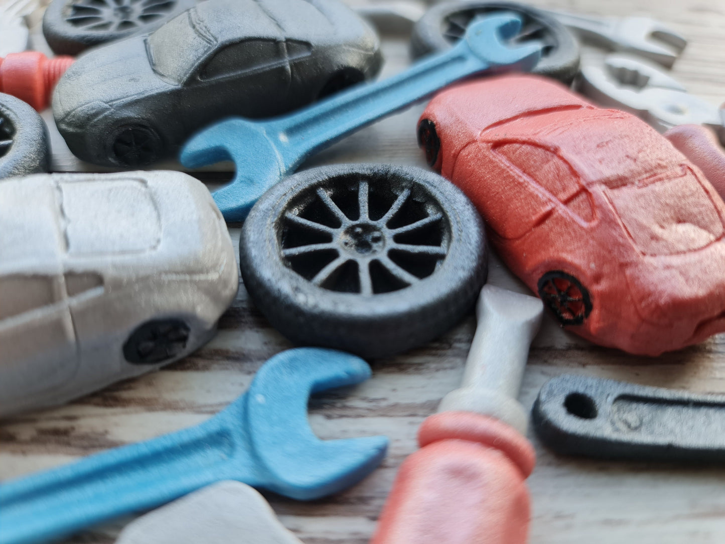 24pcs Car Tools Fondant Cake Topper