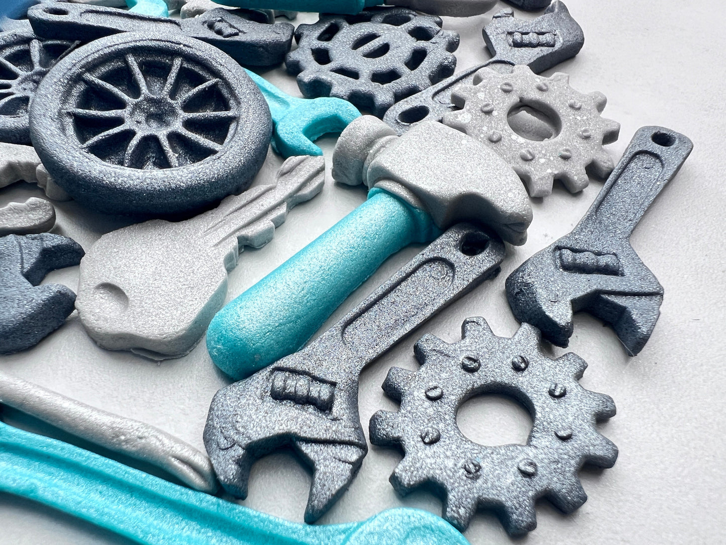 24 pc Mechanic Tools Fondant Cake Topper