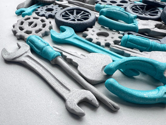 24 pc Mechanic Tools Fondant Cake Topper