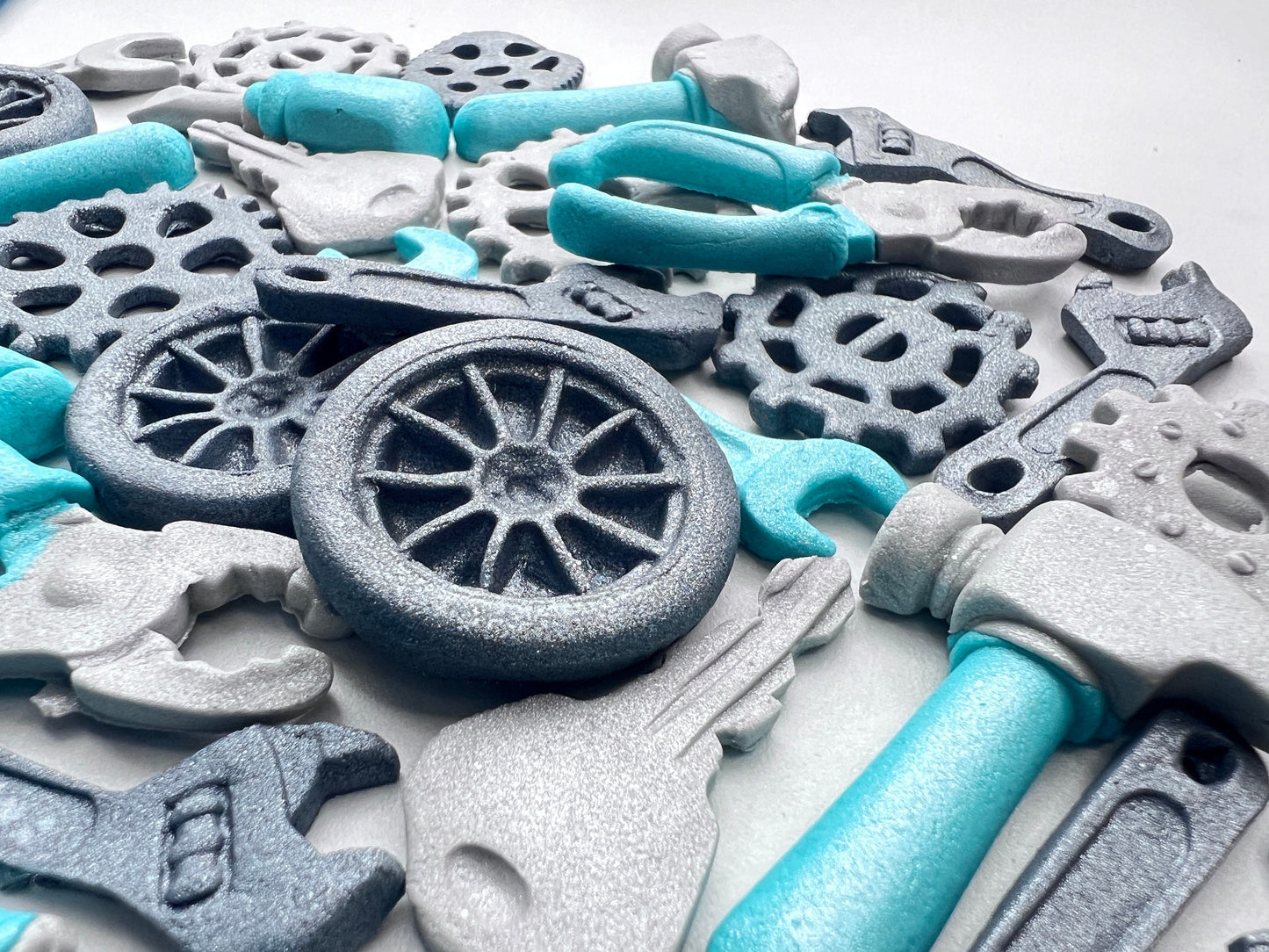 24 pc Mechanic Tools Fondant Cake Topper