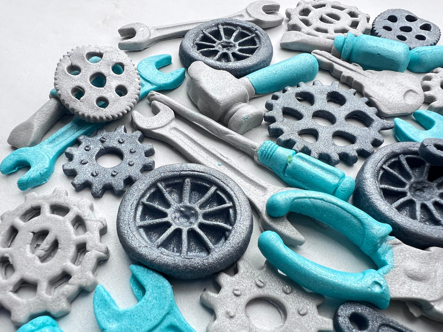 24 pc Mechanic Tools Fondant Cake Topper