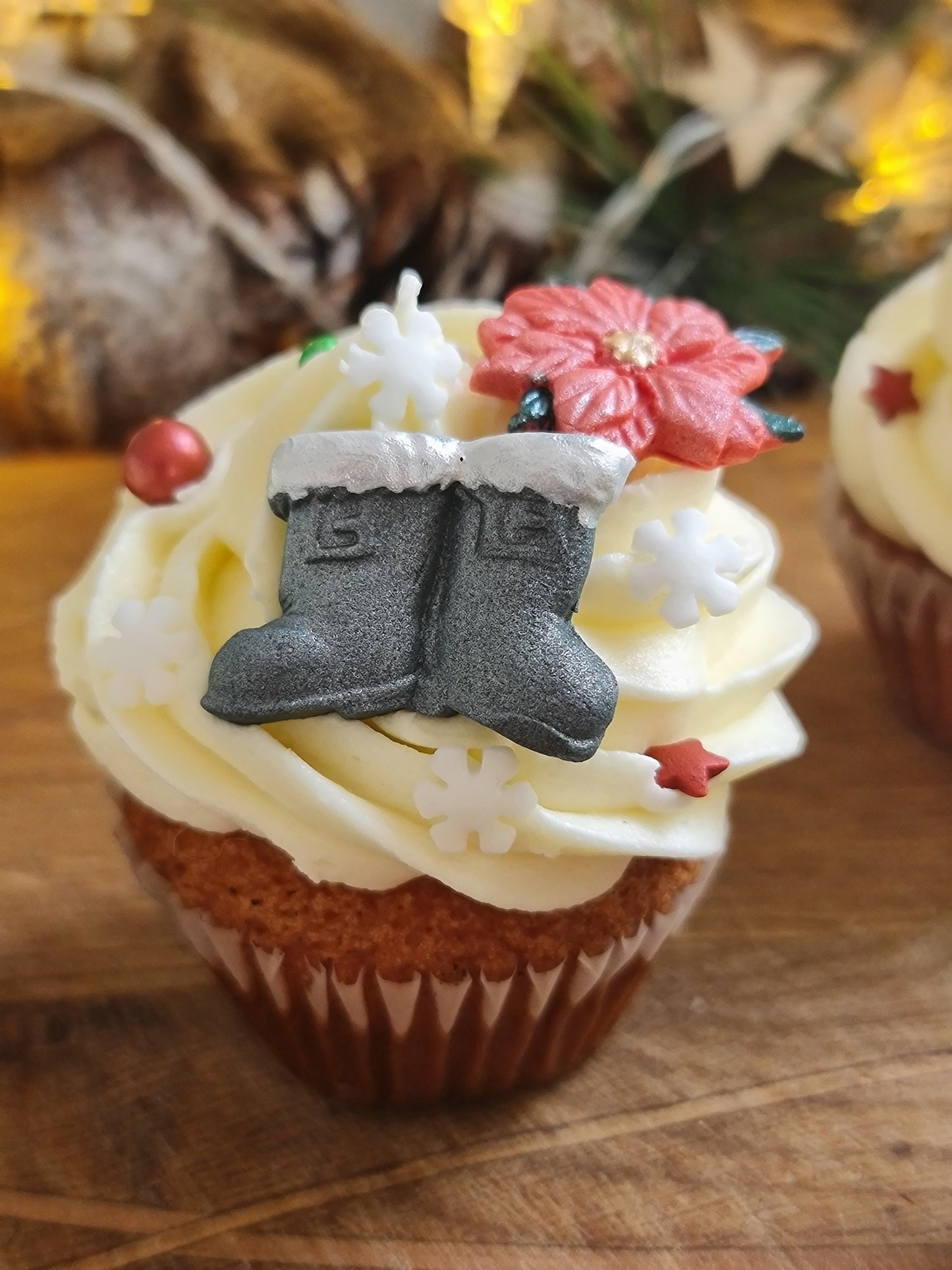 Edible Fondant Christmas Cake Toppers: Santa Clothes, Trees, SnowflakesNo Extra Fees for US Buyers