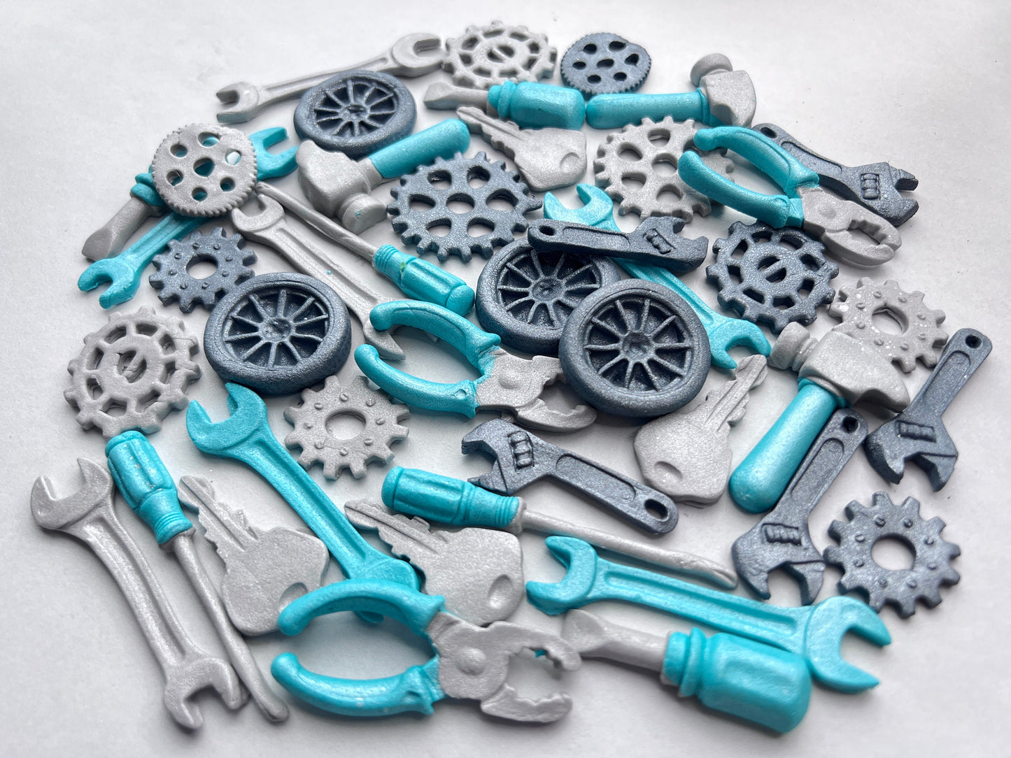 24 pc Mechanic Tools Fondant Cake Topper