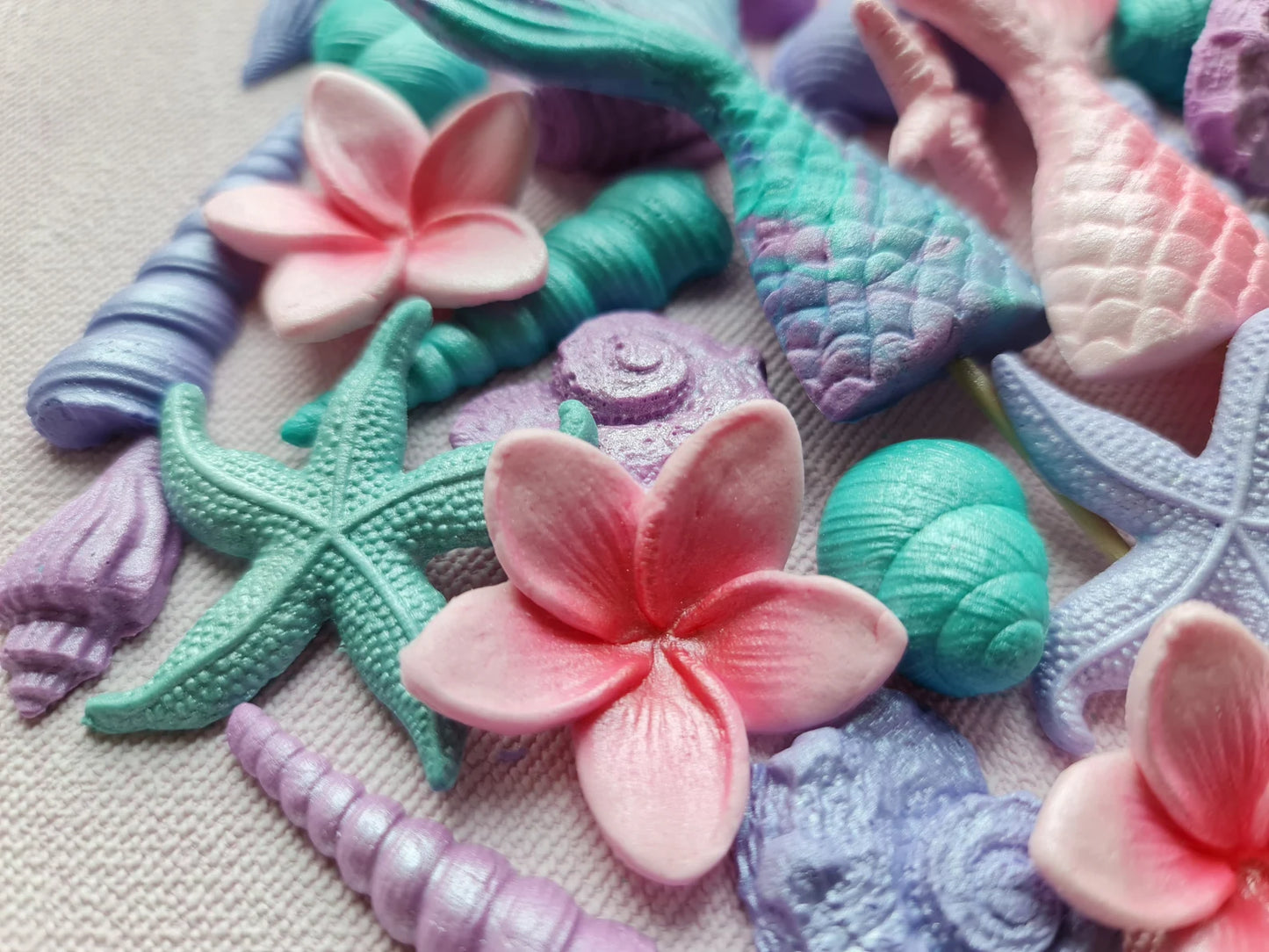 48 Edible Under the Sea Cake Decorations | Mermaid & Ocean Theme