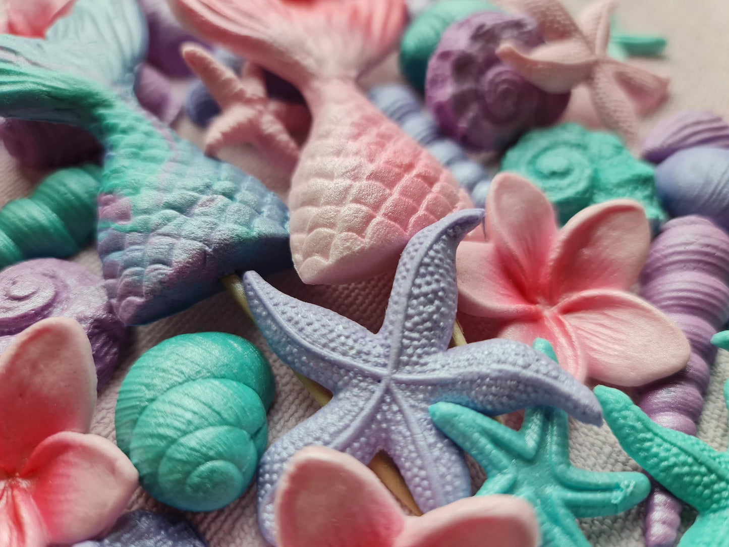 48 Edible Under the Sea Cake Decorations | Mermaid & Ocean Theme