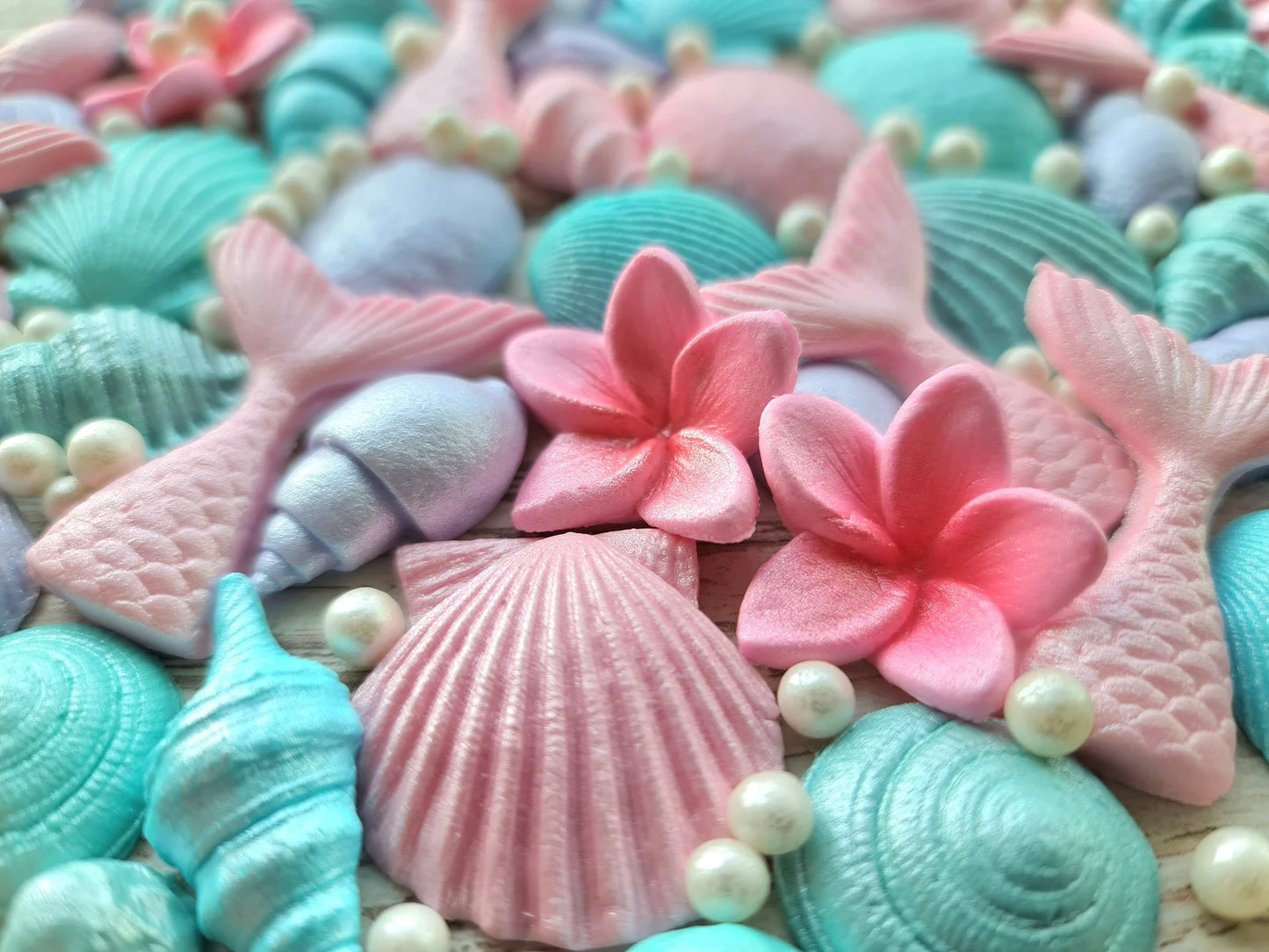 60 Edible Under the Sea Cake Decorations | Mermaid & Ocean Theme