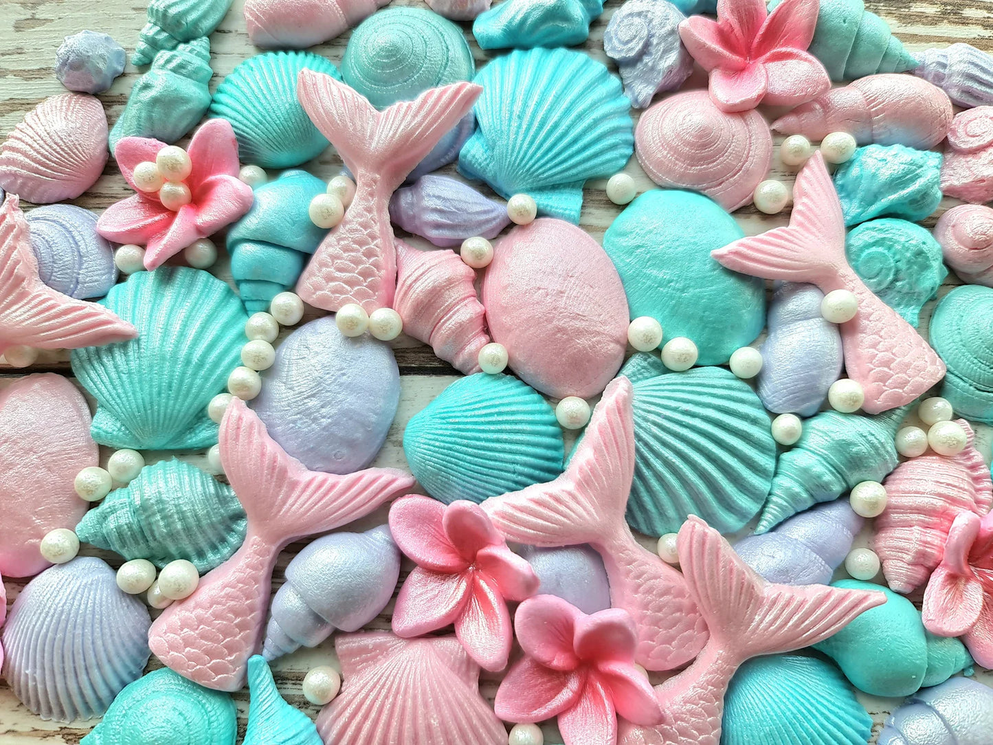 60 Edible Under the Sea Cake Decorations | Mermaid & Ocean Theme