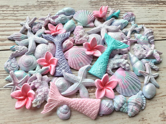 40 Edible Under the Sea Cake Decorations | Mermaid & Ocean Theme