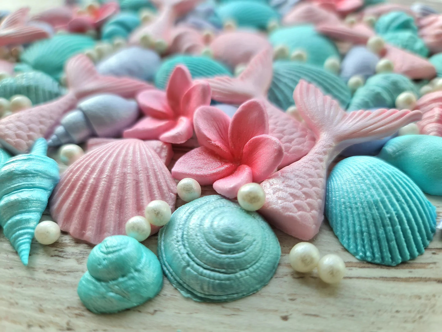 60 Edible Under the Sea Cake Decorations | Mermaid & Ocean Theme
