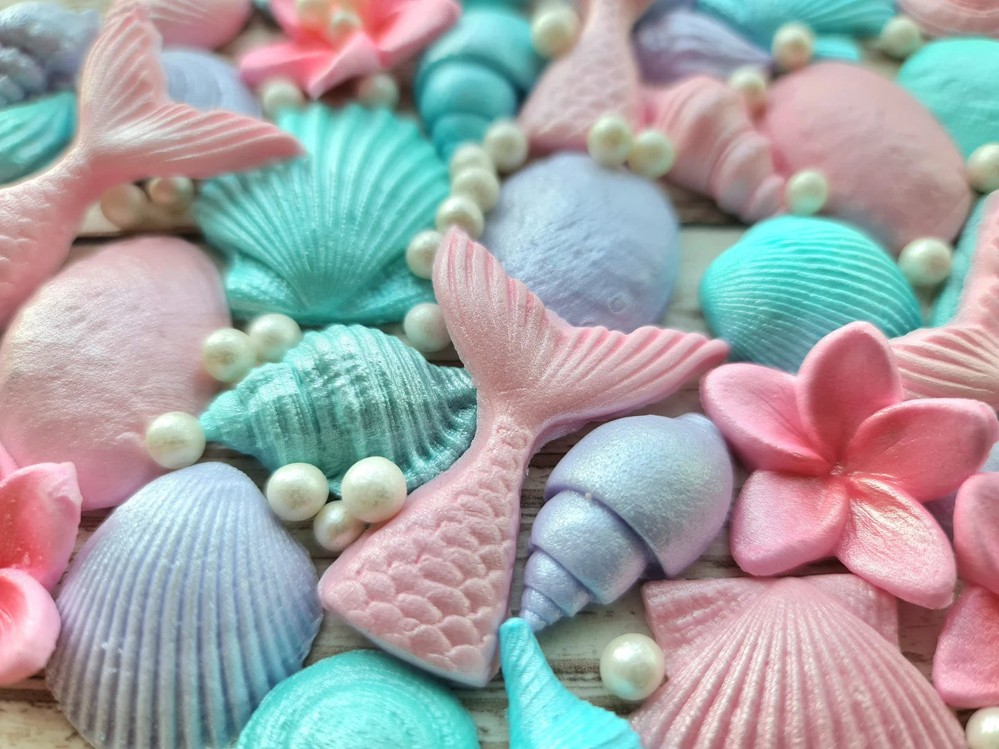 60 Edible Under the Sea Cake Decorations | Mermaid & Ocean Theme