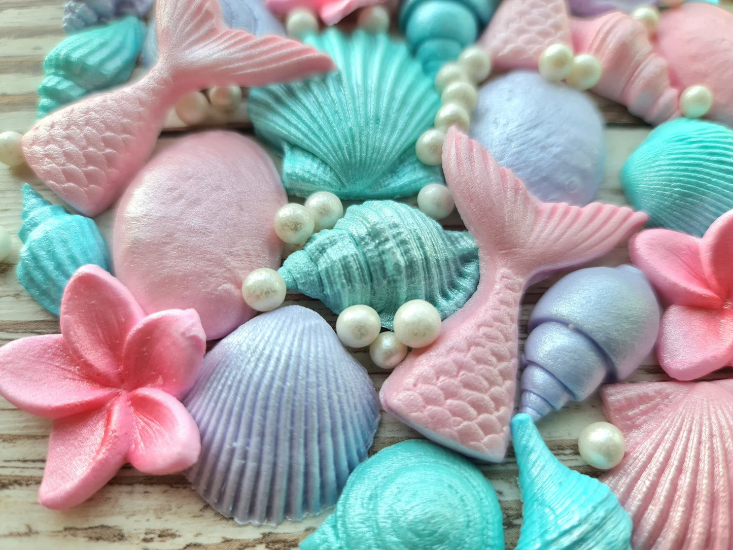 60 Edible Under the Sea Cake Decorations | Mermaid & Ocean Theme
