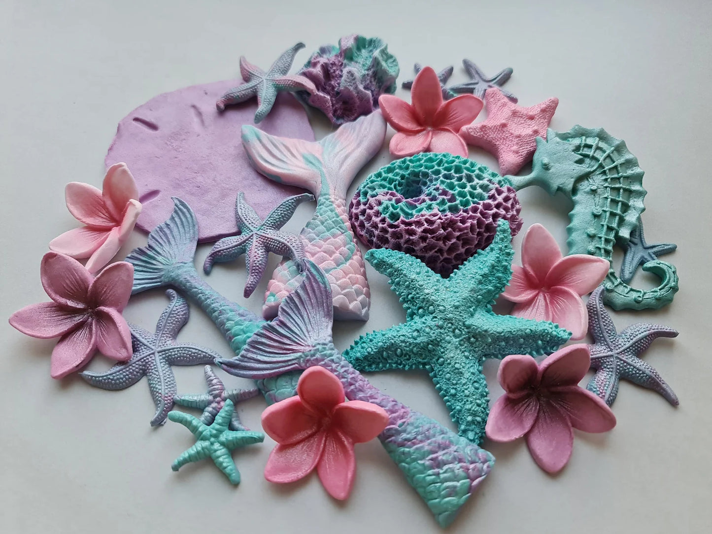 24 Edible Under the Sea Cake Decorations | Mermaid & Ocean Theme