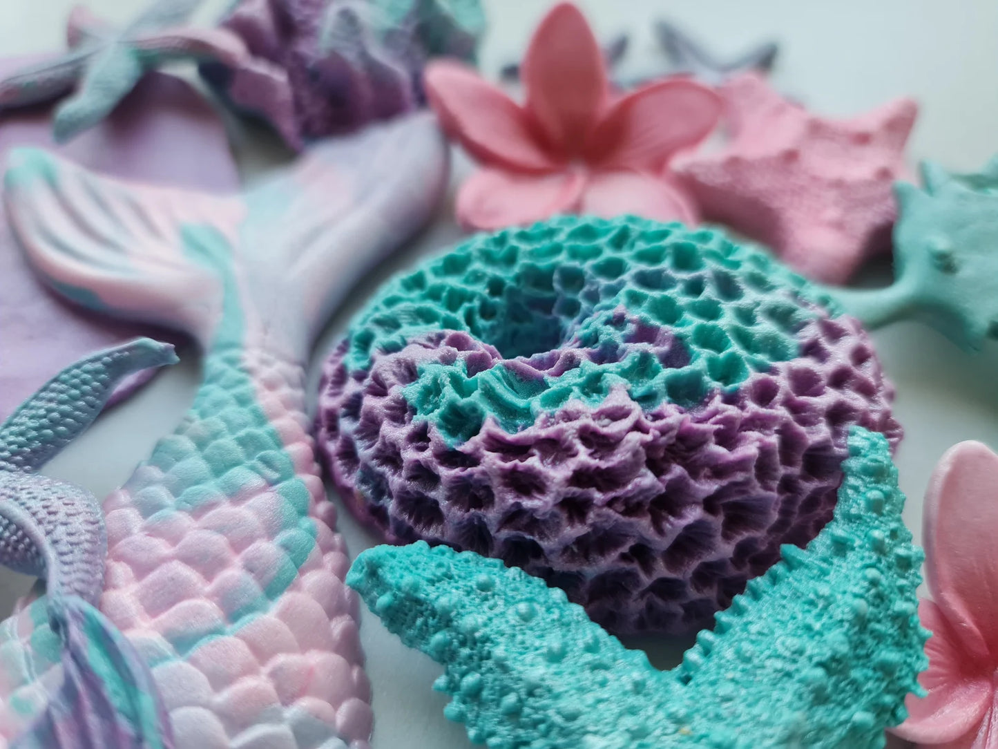 24 Edible Under the Sea Cake Decorations | Mermaid & Ocean Theme